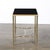Mid-Century Brass & Inset Vitrolite Top Accent Side Table W/ Fluted Detailing For Sale - Image 10 of 12