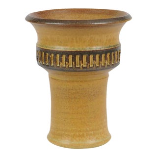 Brown Ceramic Vase by Joseph Simon for Søholm, 1960s For Sale