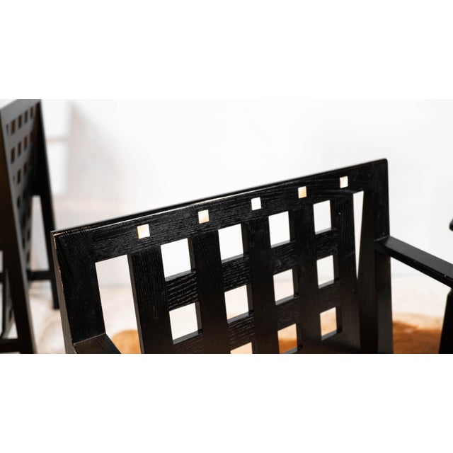 1980s Cassina Ds4 Armchairs by Charles Rennie Mackintosh - Set of 4 For Sale - Image 15 of 18