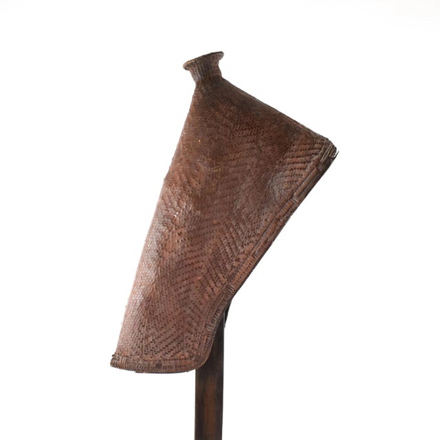 African Early 20th Century Tutsi Basketry Baby Hat Rwanda For Sale - Image 3 of 7