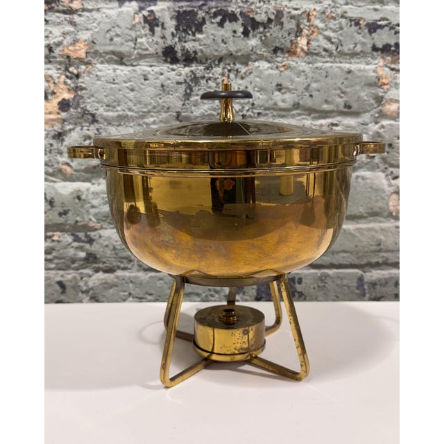 Tommi Parzinger for Dorlyn Silversmiths Tea Service/Chaffing Set, 1960 For Sale - Image 4 of 12