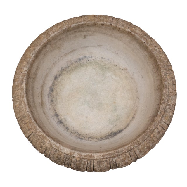 Italian Neo-Classical Wine Cooler or Standing Urn Centerpiece of Carved Marble For Sale - Image 11 of 12