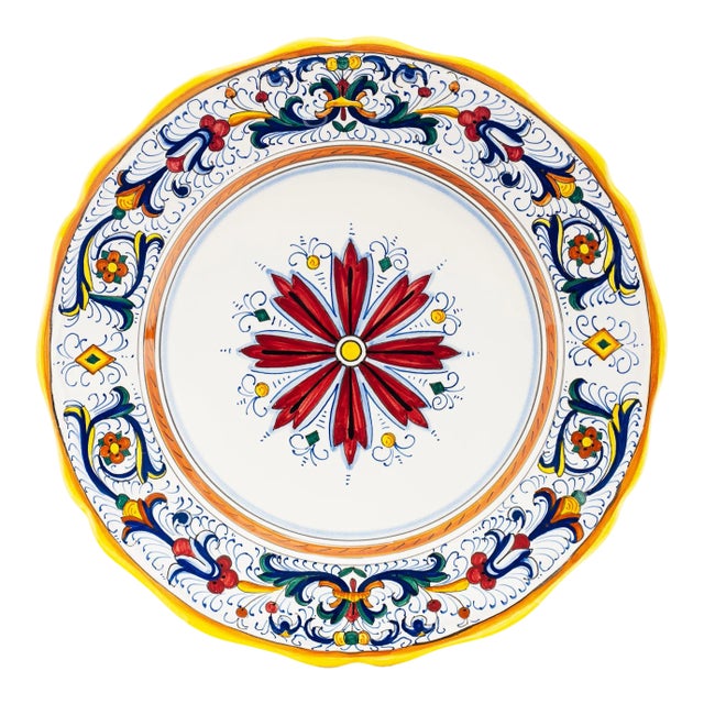Ricco Deruta Dinner Plate, Full Design For Sale