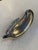 Metal Italian Silvered Metal Banana Leaf Dish, 1970s For Sale - Image 7 of 7