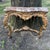 Gold Italian Marble Top Rococo Gilt Bracket Console With Stretcher For Sale - Image 8 of 10