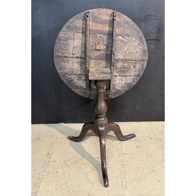 Georgian Oak Tilt Top Table, 1800 For Sale - Image 4 of 9