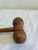 Wood Antique Turned Wood Gavel, Double-Head Judge's or Auctioneer's Hammer For Sale - Image 7 of 8