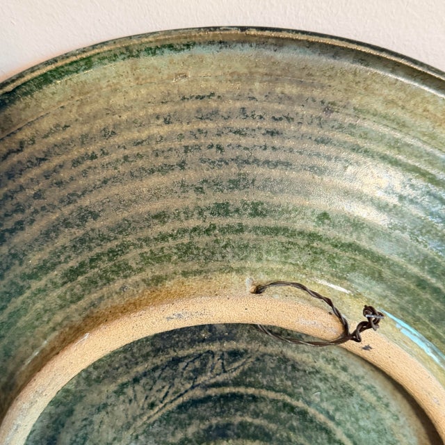 Ceramic Signed Mid Century Modern Studio Pottery Charger in the Manner of Picasso For Sale - Image 7 of 9