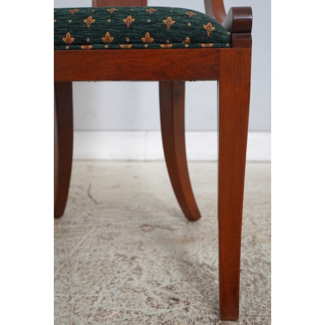 Set of 6 Stickley Cherry Regency Dining Room Chairs For Sale - Image 9 of 18