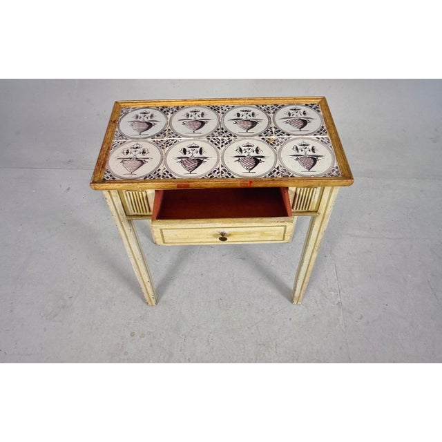 Gustavian (Swedish) Faience Console Table, 1810 For Sale - Image 3 of 9