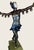11.25” high, 9” fingertip to fingertip, cold painted in polychrome colors of silver, bronze, blue and black, a wonderful...