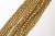 Traditional Vintage Gold Wash Over Sterling Silver Beaded Strand Link hbhhhNecklace With Egyptian Clasp For Sale - Image 3 of 9