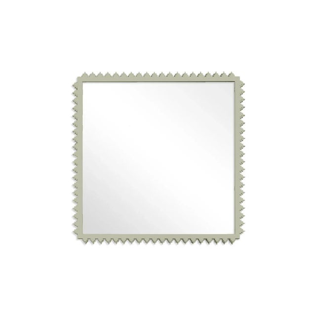 Contemporary Fleur Home Carnival Muses Square Mirror in Mizzle, 47.5x47.5 For Sale - Image 3 of 3