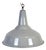 Large Industrial British Grey Enamel Factory Pendant Lamp from Benjamin, 1960s For Sale