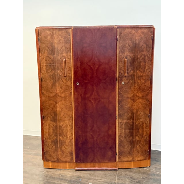 Mid 20th Century Art Deco Hanging Armoire With Drawers For Sale - Image 12 of 12