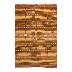 Vintage Turkish Kilim, 7'9'' X 10'9''