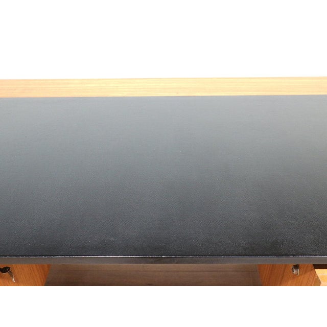 Mid Century Modern Vintage Teak Office Desk by Lucas Danish Style For Sale - Image 9 of 15