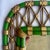 Chinoiserie 1981 Burwood Faux Bamboo Trellis Wall Mirror, Newly Painted For Sale - Image 3 of 9