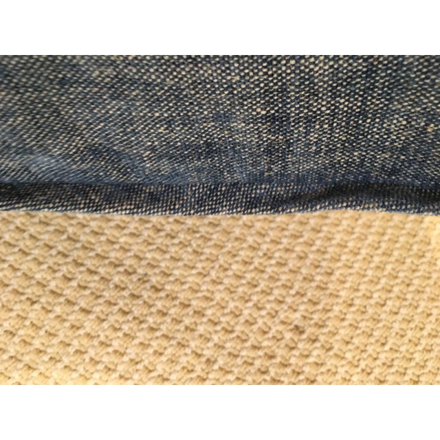 Boussac Fadini Blue Pillow Cover For Sale - Image 4 of 5