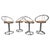 Mid-Century Space Age Chrome Dining Chairs, Italy, 1970s, Set of 4 For Sale - Image 10 of 10