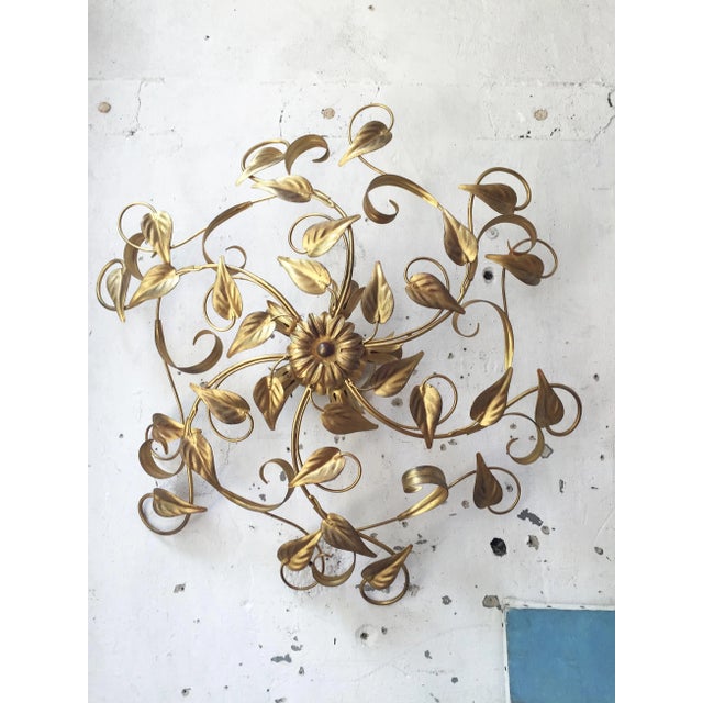 Italian Gilt Metal Sconce, 1970s For Sale - Image 17 of 17