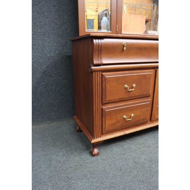Dutch Designs Cherry Dresser With Tri-Fold Mirror For Sale In Philadelphia - Image 6 of 13