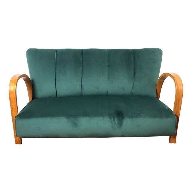 Vintage Italian Two-Seater Sofa, 1940s For Sale