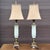 Uttermost Ceramic Crackle & Antiqued Brass Tall Table Lamps With Silk Shades - a Pair For Sale In Philadelphia - Image 6 of 12