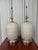 Contemporary Sculptural Postmodern Ivory Ceramic Spiral Shell Table Lamps, 24”h, a Pair For Sale - Image 3 of 11