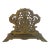 Antique English Brass Letter Holder Edwardian Art Nouveau For Sale