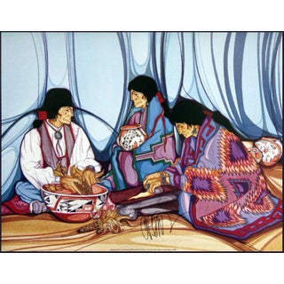 1990s "La Cosecha" Mestizo Series Amado Pena Offset Lithograph For Sale