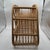 Mid 20th Century Boho Chic Texture Lombok Rattan Wine Rack Natural Hand-Woven 12 Bottle Holder For Sale - Image 4 of 10