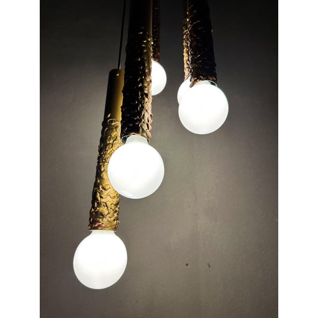 Metal Vintage Cascade Light from Glashütte Limburg, 1970s For Sale - Image 7 of 15