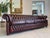 Chesterfield Four Seater Club Sofa in Oxblood For Sale - Image 11 of 18