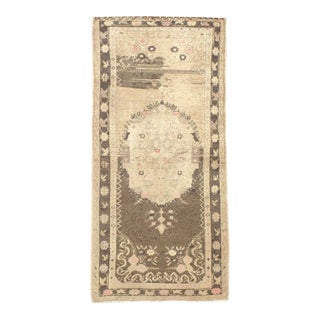 Galerie Shabab Collection Mid-20th Century Turkish Oushak Throw Rug For Sale