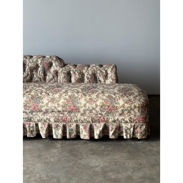 Napoleon III Tufted Chaise Longue, France, 19th Century For Sale - Image 14 of 17