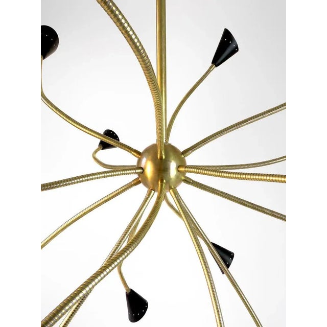 Mid-Century Sputnik Chandelier with Flexible Arms, in Very Good conditions. Designed 1960 to 1969 Up to 250V (Europe/UK...