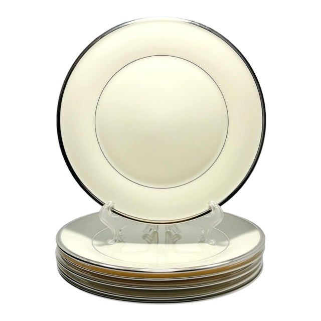 Lenox “Solitaire” Bone China Salad Plates -Set of 6 For Sale