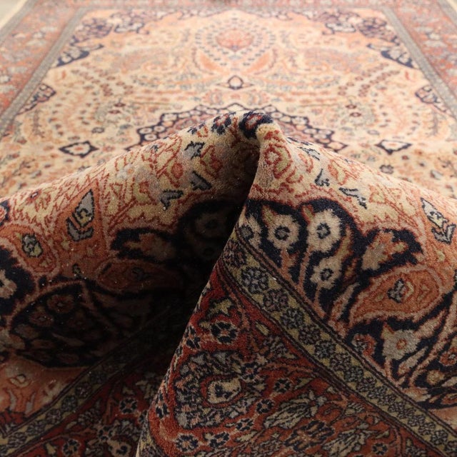 Lahore Cotton Wool Thin Knot Rug, India For Sale - Image 10 of 12
