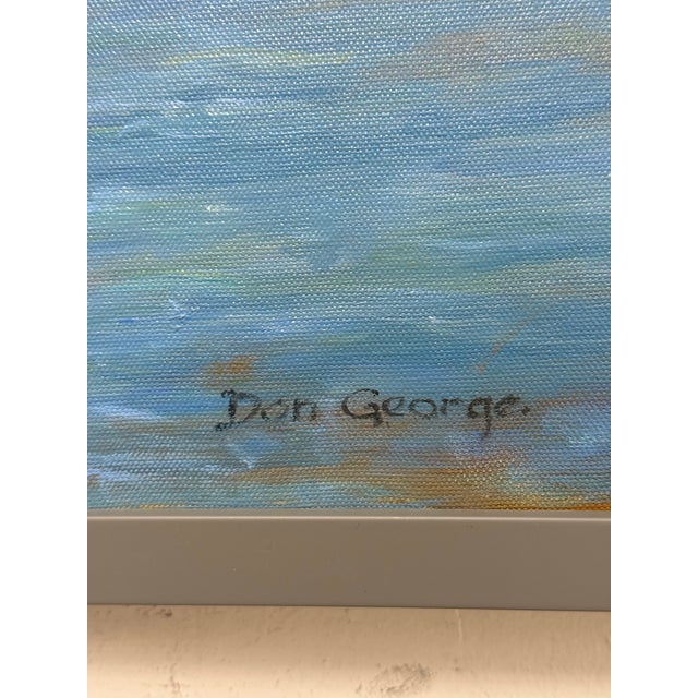 Don George Boats Docked in Colorful Harbor, Signed For Sale - Image 12 of 12