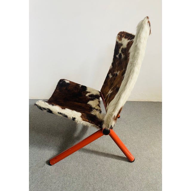 Metal Ponyskin Armchair by Titina Ammanati and Giampiero Vitelli for Brunati, 1970s For Sale - Image 7 of 14