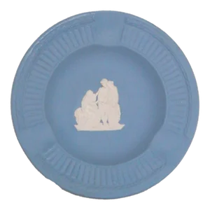 Wedgwood England Jasperware Blue Three Graces Cameo Ashtray Trinket Dish