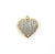 1.50 Ct Diamond Studded Heart Pendant For Sale - Image 9 of 9