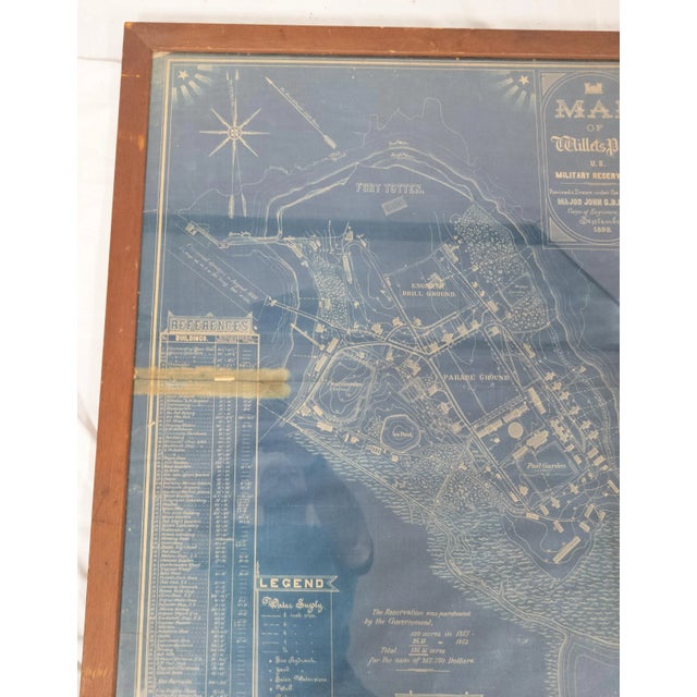 We are selling this interesting old blueprint. This Military blueprint is of Fort Totten in Willet's Point in Queens New...