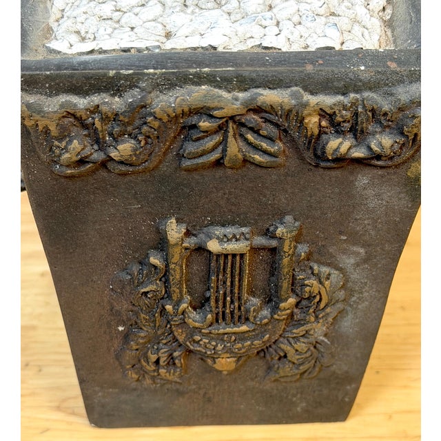 Brown Pair Neoclassical Style Tole Palm Tree Topiaries, Attributed to Maitland-Smith For Sale - Image 8 of 13