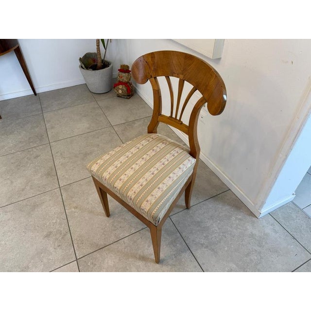 Biedermeier Chair in Walnut For Sale - Image 5 of 8