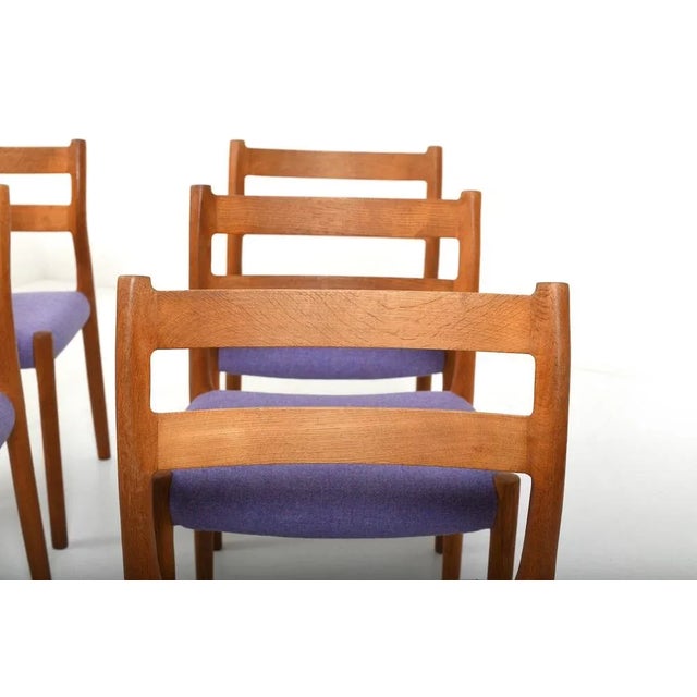Chairs mod.84 by Niels Otto (N. O.) Møller for J.L. Møllers, 1960s, Set of 6 For Sale - Image 6 of 11