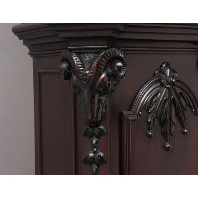 Antiqur Carved Mahogany Long Case Clock by Maples & Co of London, 1910 For Sale - Image 13 of 18