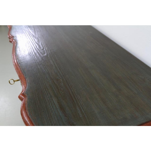 Antique Baroque Danish Green Chest of Drawers, 1730s For Sale - Image 14 of 18