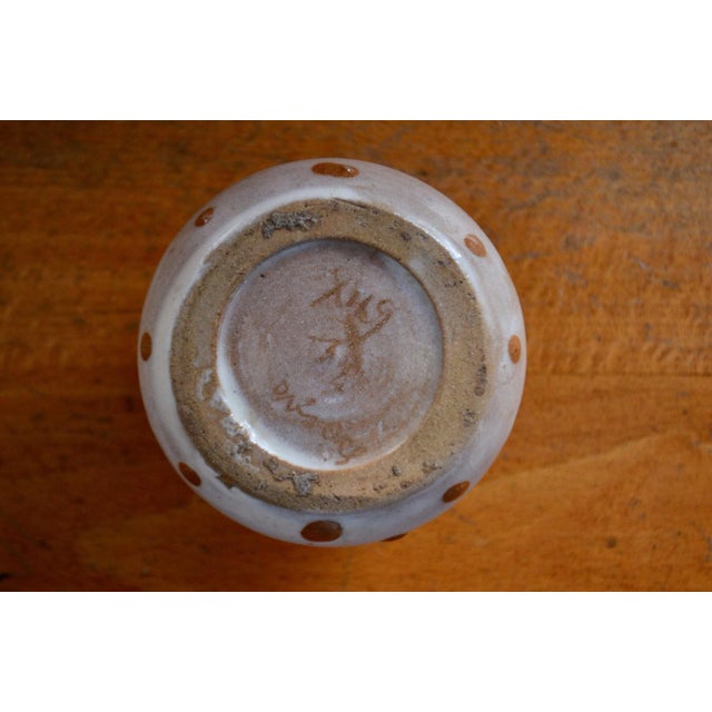 Ceramic Small Glazed Terracotta Ceramic Vase by Léon Elchinger, 1890s For Sale - Image 7 of 8